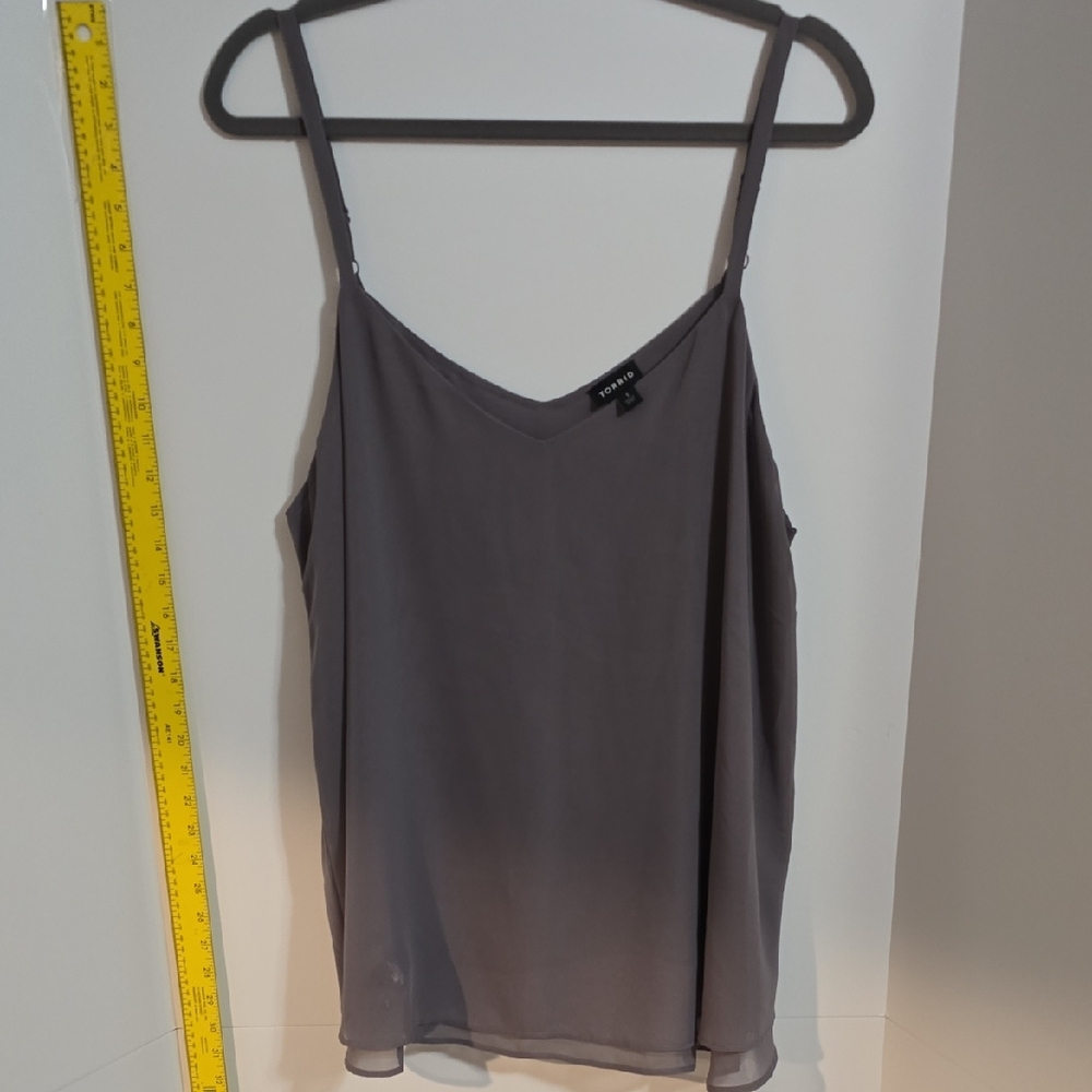 Torrid Charcoal Camisole Swing Top Size 16